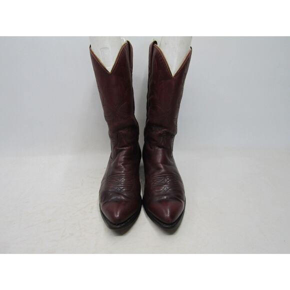 Texas Brand USA Mens Size 10 EE Burgundy Leather Western Cowboy Boots main image 10